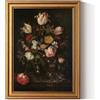 ARPEOTCY Quadro su tela con cornice, piccola decorazione da parete vintage, per soggiorno, camera da letto, bagno, cucina, decorazione estetica per casa di campagna, stampa artistica con fiori