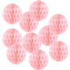 PATIKIL Confezione Da 10 Pom Pom Di Carta Igienica Da 4 Rosa Chiaro | Palline Di Fiori Di Carta Appese, Per Decorazioni Di Compleanni Matrimoni Sfondi Per La Casa