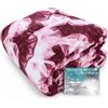 Tex family Trapunta Zaffiro Rosa, Piumone Invernale 300 g/m² in Microfibra Manopesca Made in Italy - 1 PIAZZA E MEZZA