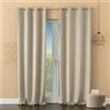 fashion home Pagano Pannello Tenda Arredo in Velluto con Anelli 140x280 cm Linea Oro per Interni, colore Avorio
