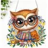 CEOVR Diamond Painting Hanging Kit Gufi 19.8x19.7cm DIY Ornamento Dipinto a Diamante Kits Creature Magiche Peinture Diamant Appeso per Decorazioni