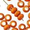 Blausky 20 pezzi 15mm Perline rotonde in ceramica, perline pony in ceramica sfuse con foro grande da 6mm per infilare, perline in porcellana, perline colorate fai da te per gioielli, braccialetti