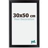 Yd. Cornice 30x50 cm Nero Opaco - Cornice in MDF Mura | Your Decoration, Vetro acrilico antiriflesso, Montaggio a parete, Adatta per foto, poster o puzzle, Made in Holland