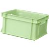 ARTECSIS® Cassa portaoggetti impilabile in plastica da 11 L, verde, 35 x 24 x 18 cm - Casa e officina