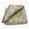 SpazioTessile Coperta Matrimoniale Invernale Misto Lana, Plaid Matrimoniale Made in Italy, Fantasia Orientale, Coperta Calda 400 gr/m² per Letto o Divano Una piazza e mezza Verde