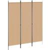 vidaXL Divider per stanze Beige 150 x 180 cm Tessuto