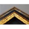 Artecentro Cornice Dorata per Quadri - Oro/Colore con o Senza passepartout in Legno-Varie Misure (Oro/Blu, 70 x 100)