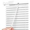 Generico Veneziana in Alluminio per Finestre, 40 60 70 90 100 110 140 160 170 190 200 215 cm Protezione dalla Luce e Visibilità Esterna, Kit di Fissaggio a Muro Incluso(Bianco)