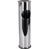 Acan Pattumiera da terra in acciaio inox con posacenere estraibile 56,5 x 14,7 cm, cestino cilindrico per esterni, affari, spazi pubblici, resistente, elegante e funzionale