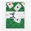domus&trend - Panno Verde Per Tavolo Da Gioco - Quadrato Rettangolare Carte Poker Torneo Burraco Copritavolo Tombola Natalizia Giochi Da Tavola Proteggi Tavolo Verde (150 cm x 150 cm - 4 posti)