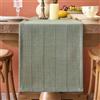 Qryflly Runner da Tavolo Moderno Lavabile Runner Tavola 30 x 240 cm Verde | Salvia Quadri Tessuto Lino Cotone Rustica Centro Tavola Decorazioni per Letto Morbido Decorazione da Tavolo in Cucina