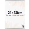 Dutch Frame Factory - Cornice 21x30 cm Argento Lucente - Plastica | Vetro acrilico antiriflesso, Montaggio a parete, Adatta per foto, poster o puzzle, Made in Holland