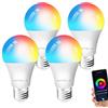 ANTELA Lampadine LED Alexa Inteligente WiFi Dimmerabile | 7W, RGB & 2700K-6500K bianco freddo caldo, compatibile con Alexa/Google Home, 4 pcs