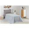 Baroni Home Trapuntino Copriletto Primaverile Estivo in Microfibra, Trapunta Estiva Singolo 170x250 cm - Perla/Fumo