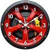 rockible Orologio da Parete Ruota Auto Disco Freno, Orologio da Parete Cerchione | Quadrante Silenzioso Movimento, Creativa Leggera, Facile da Appendere, Adatto per Garage Sala Hobby, Diametro 30 Cm