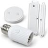 LoraTap Portalampada RF E27 sensore porta e telecomando | Luce auto all'apertura porta - Senza cercare interruttore al buio - Per ripostigli, cantine, garage - Pronto all'uso