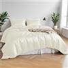 LINENWALAS Set copripiumino in 100% bambù biologico, set completo per letto matrimoniale, 4 pezzi, morbido, rinfrescante, seta di bambù, perfetto per la pelle, 1 copripiumino, 1 lenzuolo con angoli e