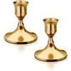 AIEDECOPT Candelabri Vintage, 2PCS Portacandele Conico, Candeliere da Tavolo，Cuivre | Portacandele Vintage in Metallo, Candelabro Natalizio, Decorazioni da Tavola per Occasioni Halloween, Natale e Matrimoni