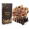 Luxflair Masala Coni di incenso al benzoino (25 candele di incenso), 100% naturale, con resine finemente macinate. Realizzato a mano in India