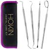 HOKIN Pulizia Denti Tartaro Ablatore Kit - Igiene Dentale Kit per Placca e Tartaro Rimozione Sbiancamento Denti kit con specchietto dentista, per Cura Orale Domestico, Placa (Rosa Cipria)
