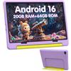 MUTSAY Tablet Bambini 10 Pollici Android 16 Tablets PC 20 GB RAM 64 GB ROM