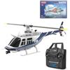 Quibuilds ERA C138 Scala 1/33 206 RC elicottero, 2.4G 6CH Telecomando, Posizionamento del flusso ottico, Sistema giroscopio a 6 assi e allarme di bassa tensione, regalo per gli appassionati di