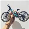Generisch Modello di bicicletta universale con dita 1:10, modello di mountain bike, decorazione per bicicletta in miniatura, mini modello di bicicletta pieghevole (verde-39)