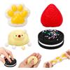 Henjunu Set di 4 Squishy Taba - Squishy a forma di zampa di gatto | Set di Squishy Taba - Squishy a forma di zampa di gatto (giocattoli antistress per bambini e adulti)