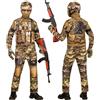 W WIDMANN MILANO Party Fashion - Costume da soldato per bambini, set con maschera, completo militare per Halloween e Carnevale