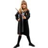 Funidelia Costume Ufficiale di Hermione Granger per Bambina con mantello e vestito, Tunica di Grifondoro per Bambini Hogwarts, Costumi di Carnevale, Halloween e Feste - Taglia 10-12 anni