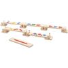 Yosamy Trave Equilibrio in Legno per Bambini, Montessori Balance Board per Bambini, 6 Barre di bilanciamento Colorate Liberamente montabili, bilanciamento e Guida sensoriale