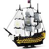 DUANT Victory Pirate Ship Building Set,MOC Sailing Ship Series Holiday Kit,Modello da collezione per adulti
