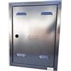 SERVICE SOLUTIONS - Sportello Contatore Gas Zincato, Spessore Lamiera Acciaio Zincato 6/10 (Telaio 10/10) - Completo di Zanche - completo di Chiave e Serratura in Plastica (CM 60X50X2)