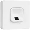 EKEY 203705 Set di lettore d'impronta xLine bianco con cornice in plastica bianca, scatola da parete, unità di controllo, per il montaggio a parete, 0,4 W, 12-24 V, Lettore d'impronta digitale bianco