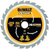 DeWalt, DT99568, QZ, Hojas para Sierra Circular Estacionaria XR EXTREME RUNTIME 216mm x 30mm 24D