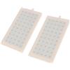 ykgsdkl Soffione doccia in ABS da 22 x 10,9 cm, interfaccia tipo intubazione da 10 mm, 5 x 10 fori, spray sulla parte superiore, accessori da bagno ad alto flusso
