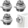Weciau Valvola di Sfiato Automatica Termosifone, 3 Pezzi Spurgo Automatico Riscaldamento 1/2, Valvole Ventilazione in Rame, Risparmio Energia, Sfiato Automatico Termosifone