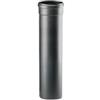 ALLINOX Kit Tubi Canna Fumaria 100 mm Per Stufa a Pellet o Legna In Acciaio Nero Antigraffio Impianto Uscita Fumi Componenti Da Interno MADE IN ITALY (TUBO 25 CM)
