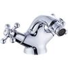 Generico Rubinetto Miscelatore per Bidet Classico, Doppio Comando a Croce, Finitura in Ottone Cromo Lucida,Design Vintage/Retrò
