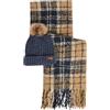 BARBOUR SALTBURN BEANIE & TARTAN SCARF