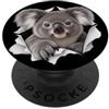 4KoalaLovers Divertente koala che sbircia carino zoo amante degli animali PopSockets PopGrip Adesivo
