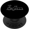 Books Cats Coffee Bookworm Reading Line Cat Coffee Books Reading Book Line Art Reader Bookworm PopSockets PopGrip Adesivo