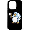 MathWare Custodia per iPhone 15 Pro Freedo Penguin LINUX-LIBRE Linux OS Informatica Geek
