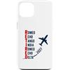 Departure Days Aviation Retirement Custodia per iPhone 13 Ritirato 2027 Alfabeto fonetico Pilota di aeroplano Pensionamento