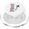 Departure Days Aviation Retirement Ritirato 2027 Alfabeto fonetico Pilota di aeroplano Pensionamento PopSockets PopGrip per MagSafe