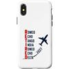 Departure Days Aviation Retirement Custodia per iPhone X/XS Ritirato 2027 Alfabeto fonetico Pilota di aeroplano Pensionamento
