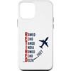 Departure Days Aviation Retirement Custodia per iPhone 12 mini Ritirato 2027 Alfabeto fonetico Pilota di aeroplano Pensionamento
