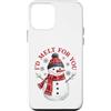 Cute Christmas Custodia per iPhone 12 mini I'd Melt For You Snowman Winter Holiday Christmas
