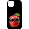 Apple Fruit Tees and Gifts Custodia per iPhone 15 Plus Apple Wearing Sunglasses Funny Fruit Costume Men Women Kids