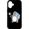 MathWare Custodia per iPhone 16 Freedo Penguin LINUX-LIBRE Linux OS Informatica Geek